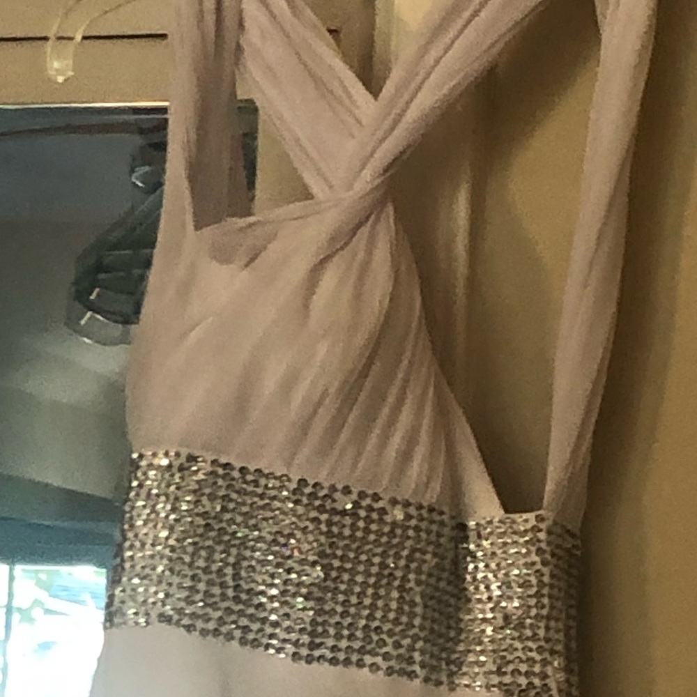 Long white prom dress